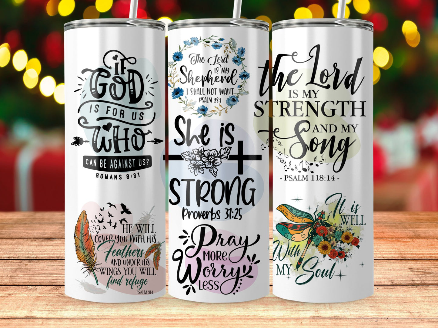 Inspirational Christian Quote Tumblers product type