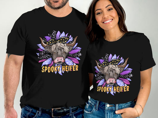 Spooky Heifer Graphic Tee Halloween Unisex T-Shirt product