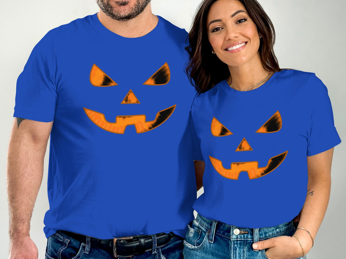 Matching Halloween Pumpkin Face T-Shirt product type