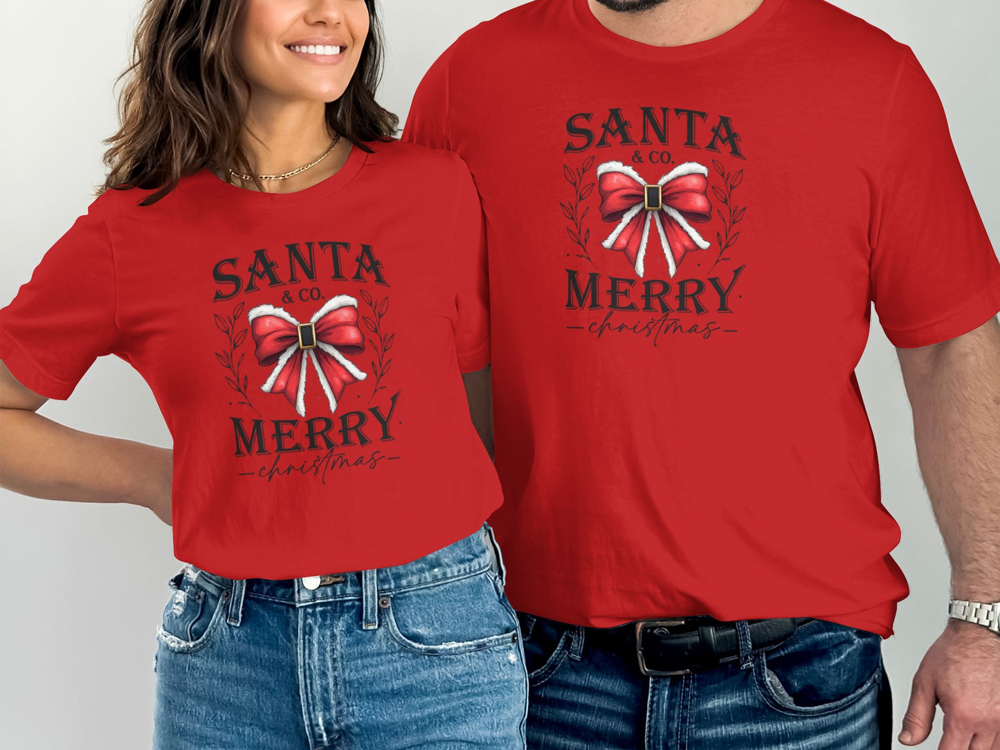 Santa & Co Merry Christmas graphic tee