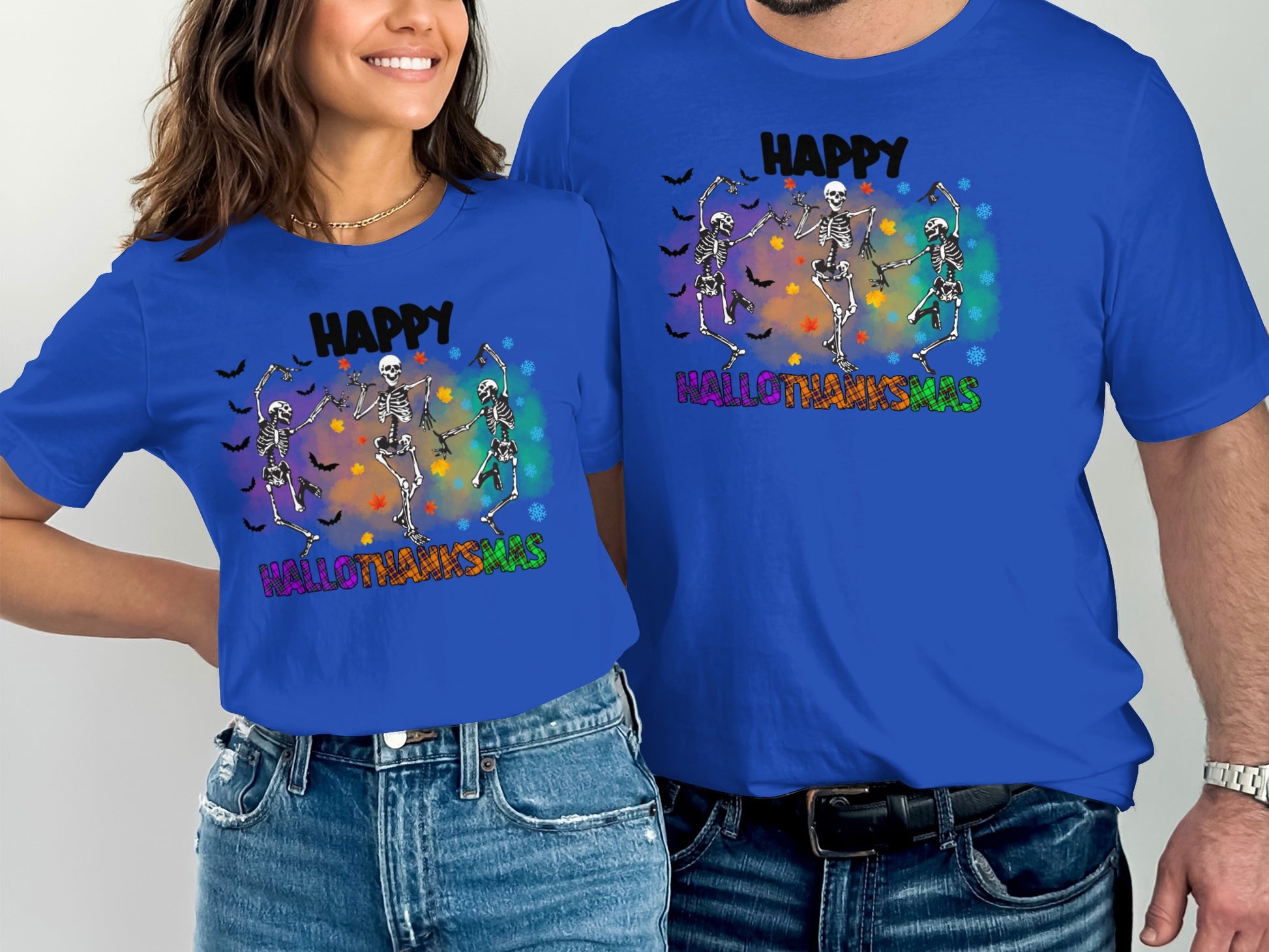 Happy Hallothanksmas Skeletons Dancing product