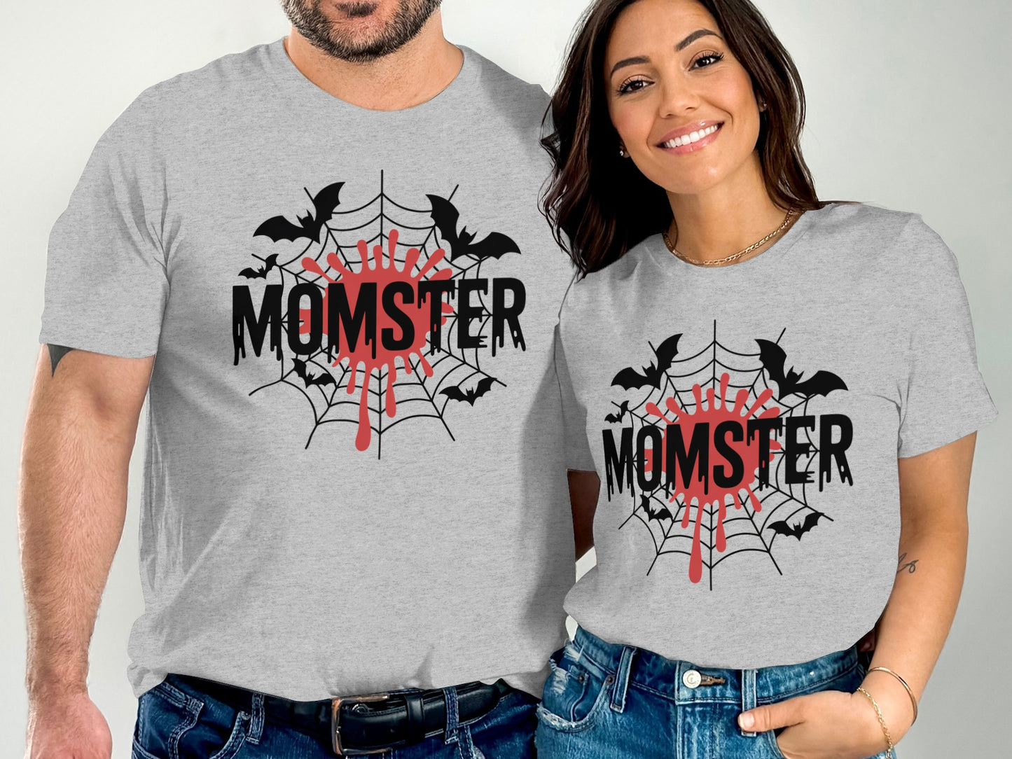 Momster Spider Web Halloween Matching Shirt product type