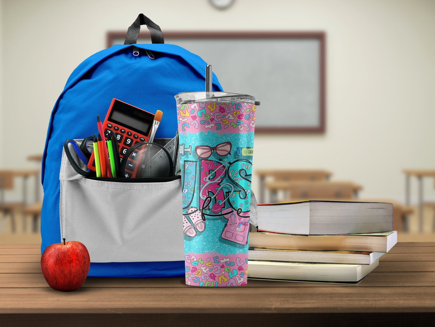 Vibrant Cartoon Design Tumbler for School Product