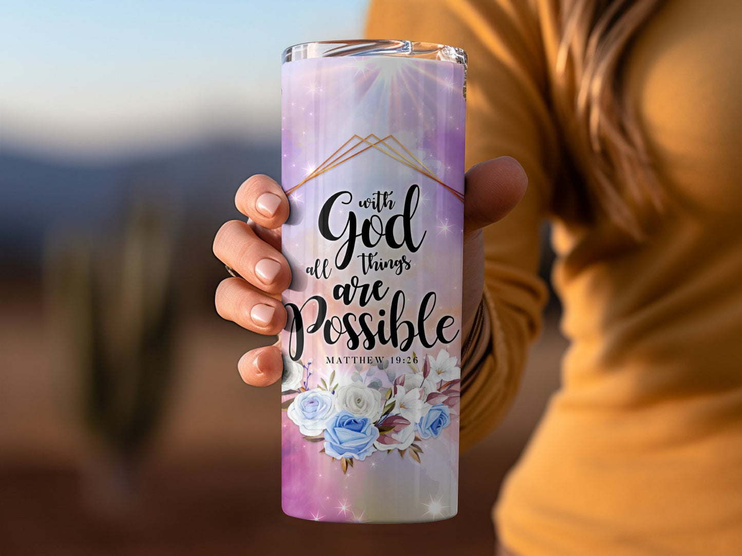 With God All Things Are Possible Tumbler product type
