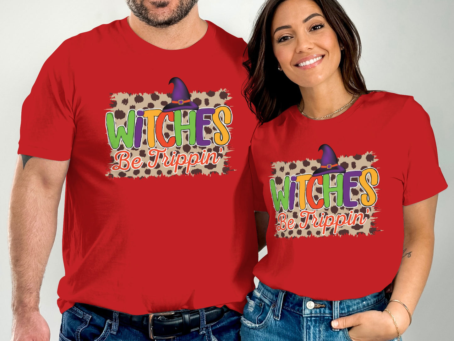 Witches Be Trippin Halloween Design T-Shirt product type