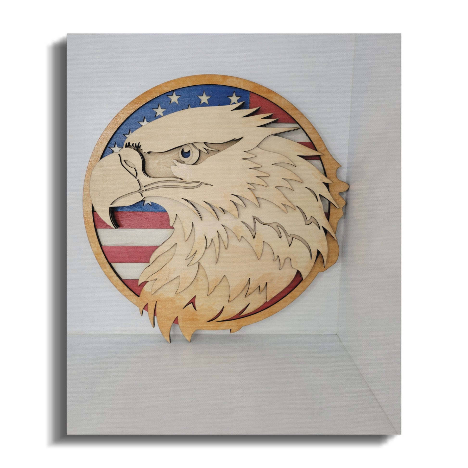Patriotic Bald Eagle Wall Art for Home Decor