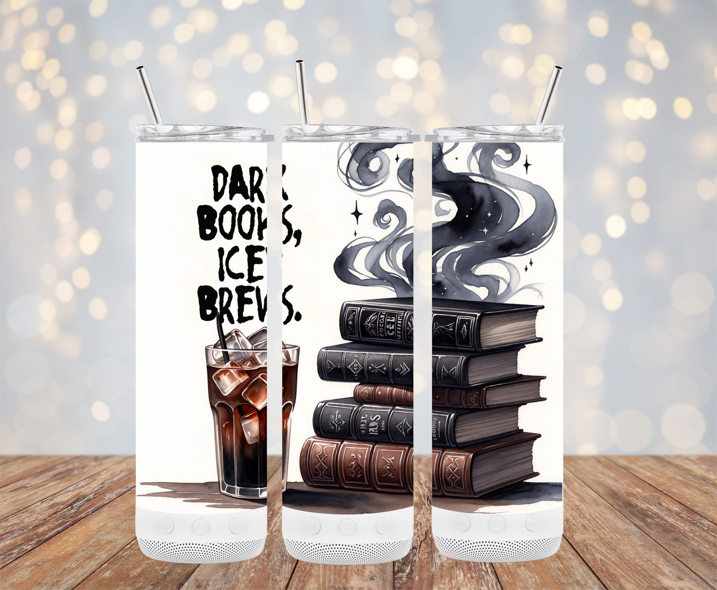 Dark Books Ice Brews Tumbler with Unique Designs product type