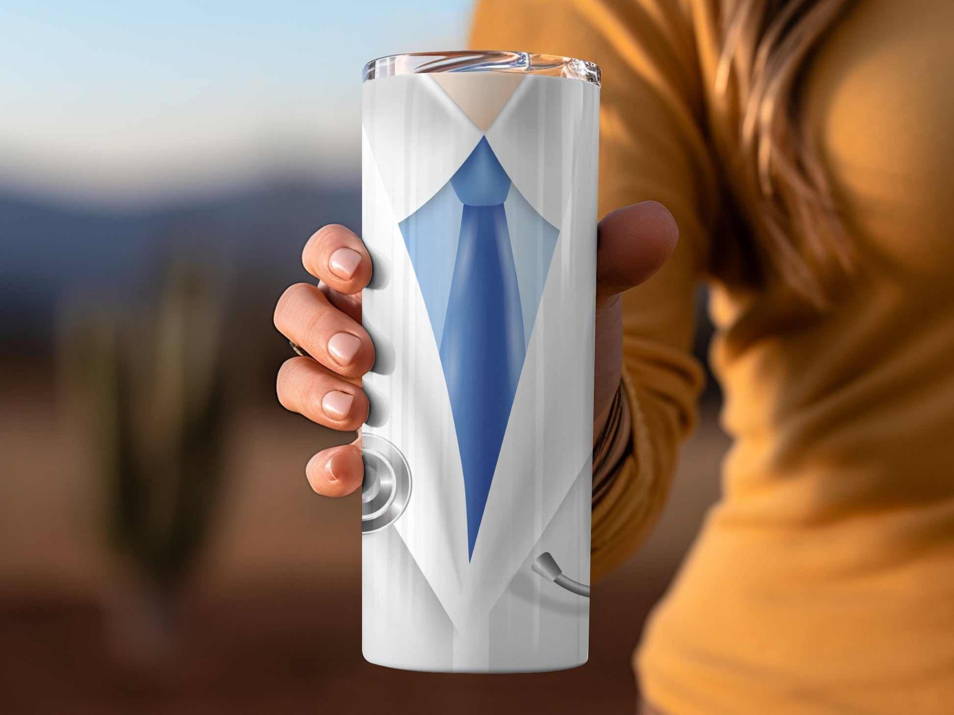 Professional Doctor's Attire Design Tumbler product