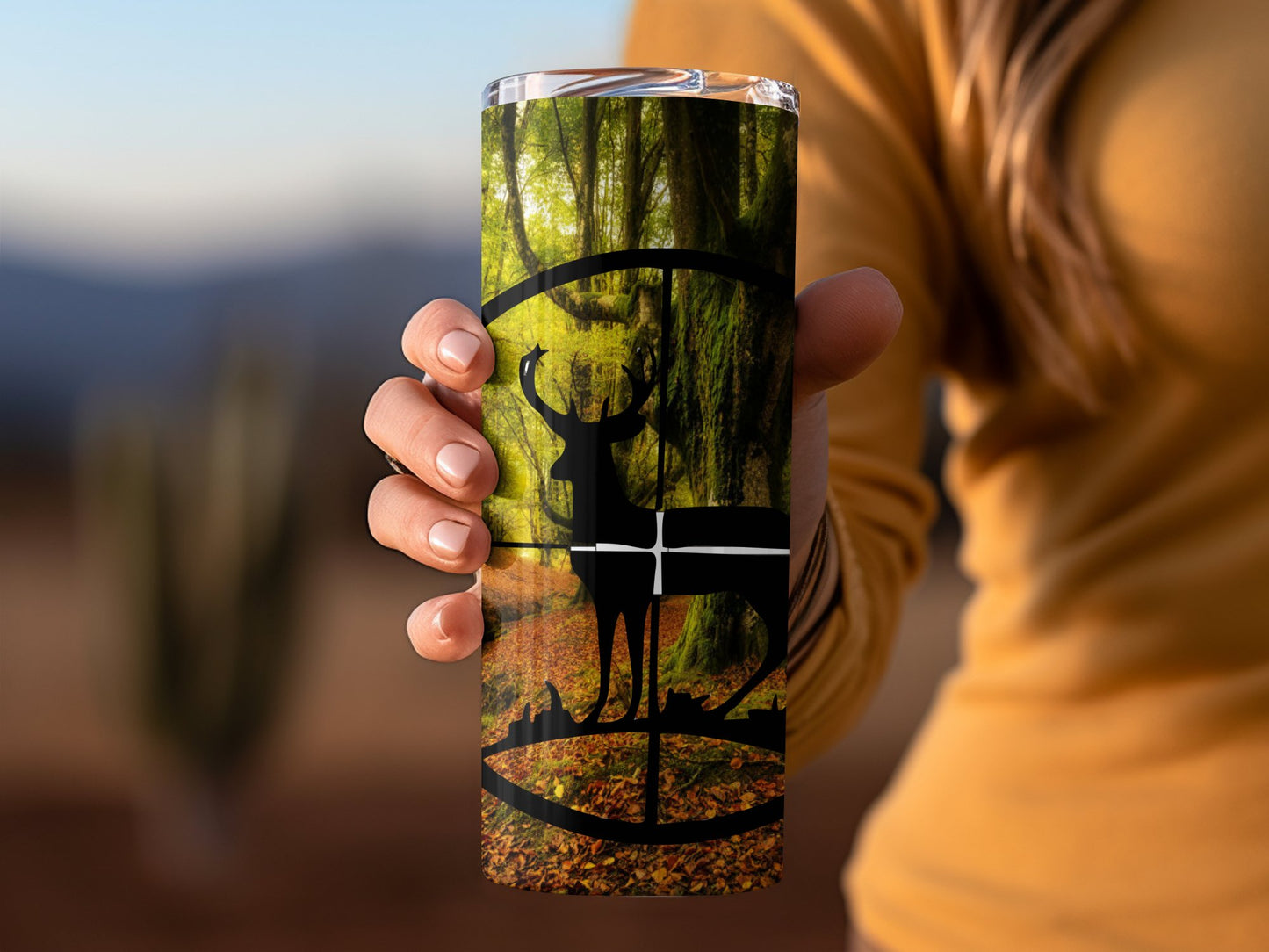 Deer Forest Hunting Design Tumbler with Target product type