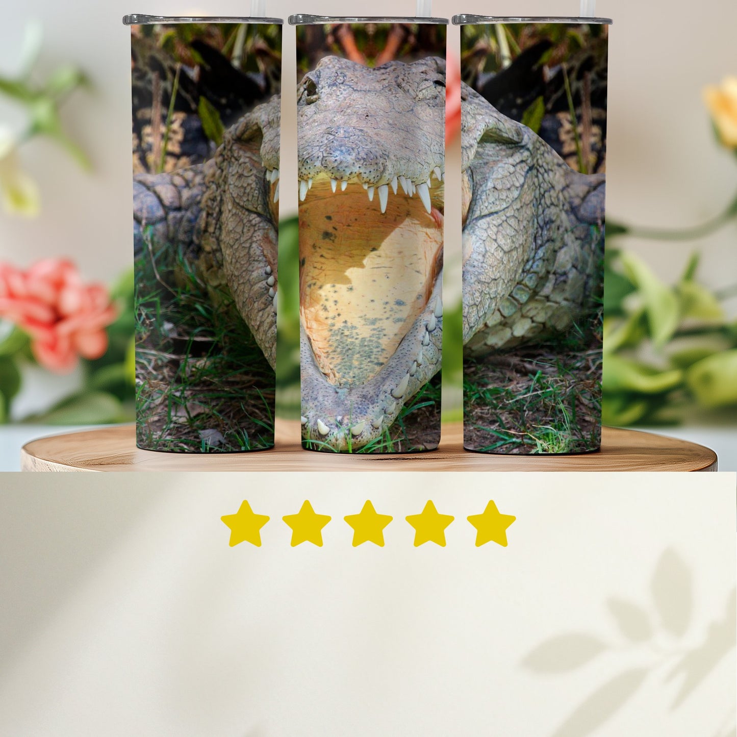 Crocodile Design Stainless Steel Tumbler product