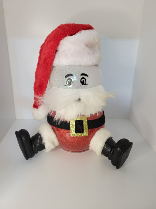 Festive Santa Claus Doll with Sparkling Hat and Boots