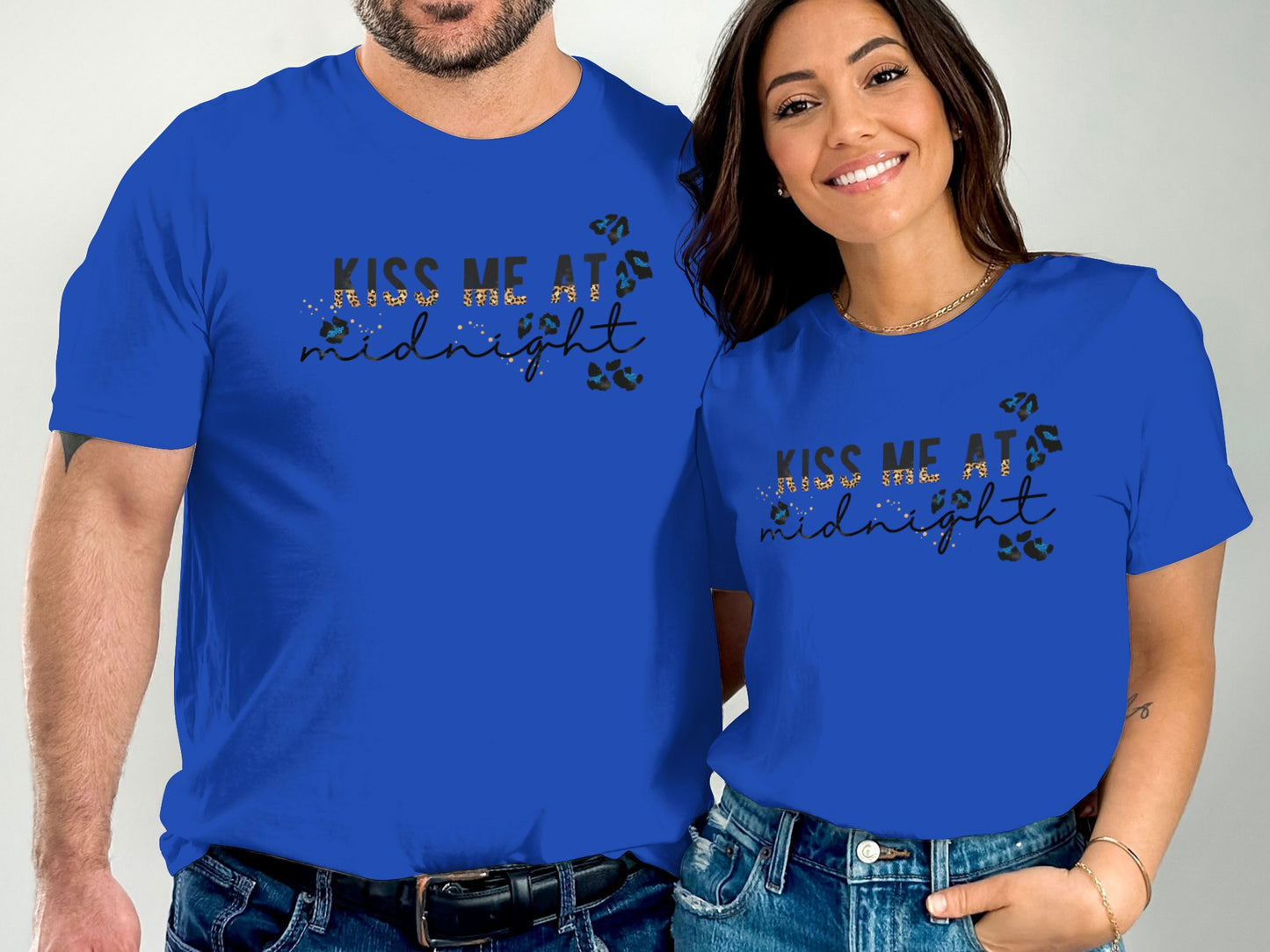 Kiss Me At Midnight Shirt With Glitter Letters