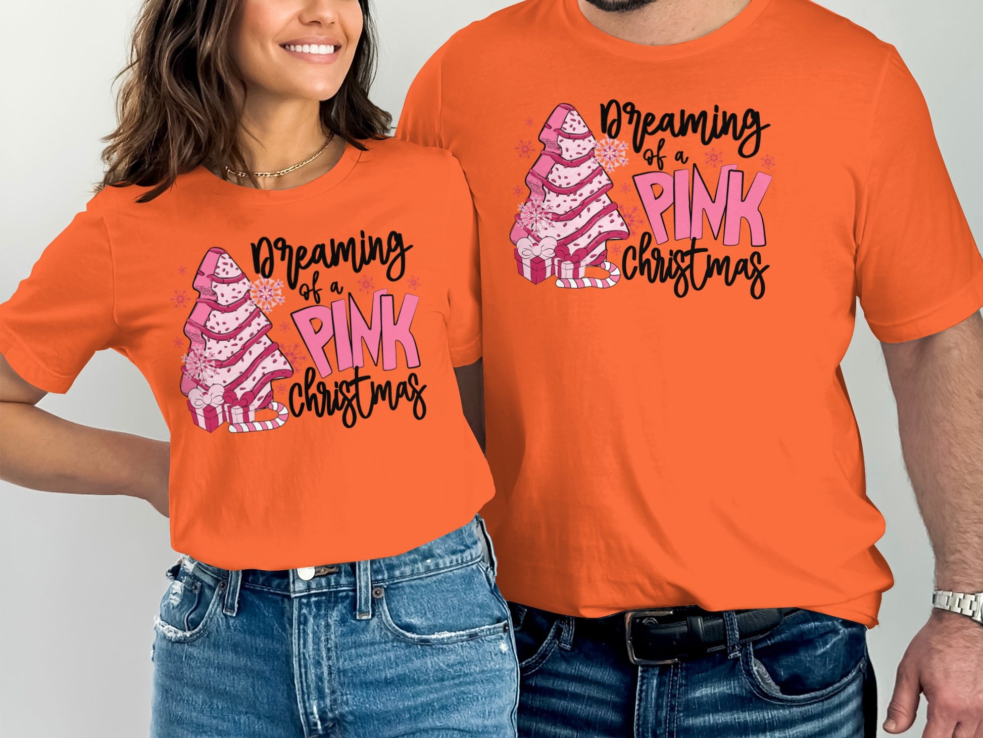 Dreaming of a Pink Christmas Festive T-Shirt
