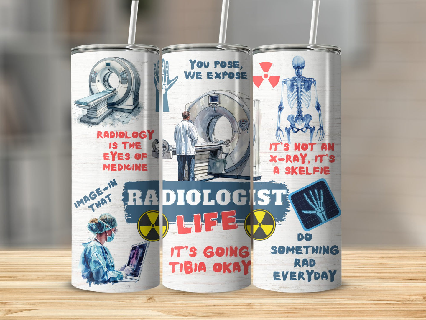 Radiology Themed Tumblers Perfect for Radiologist Life product