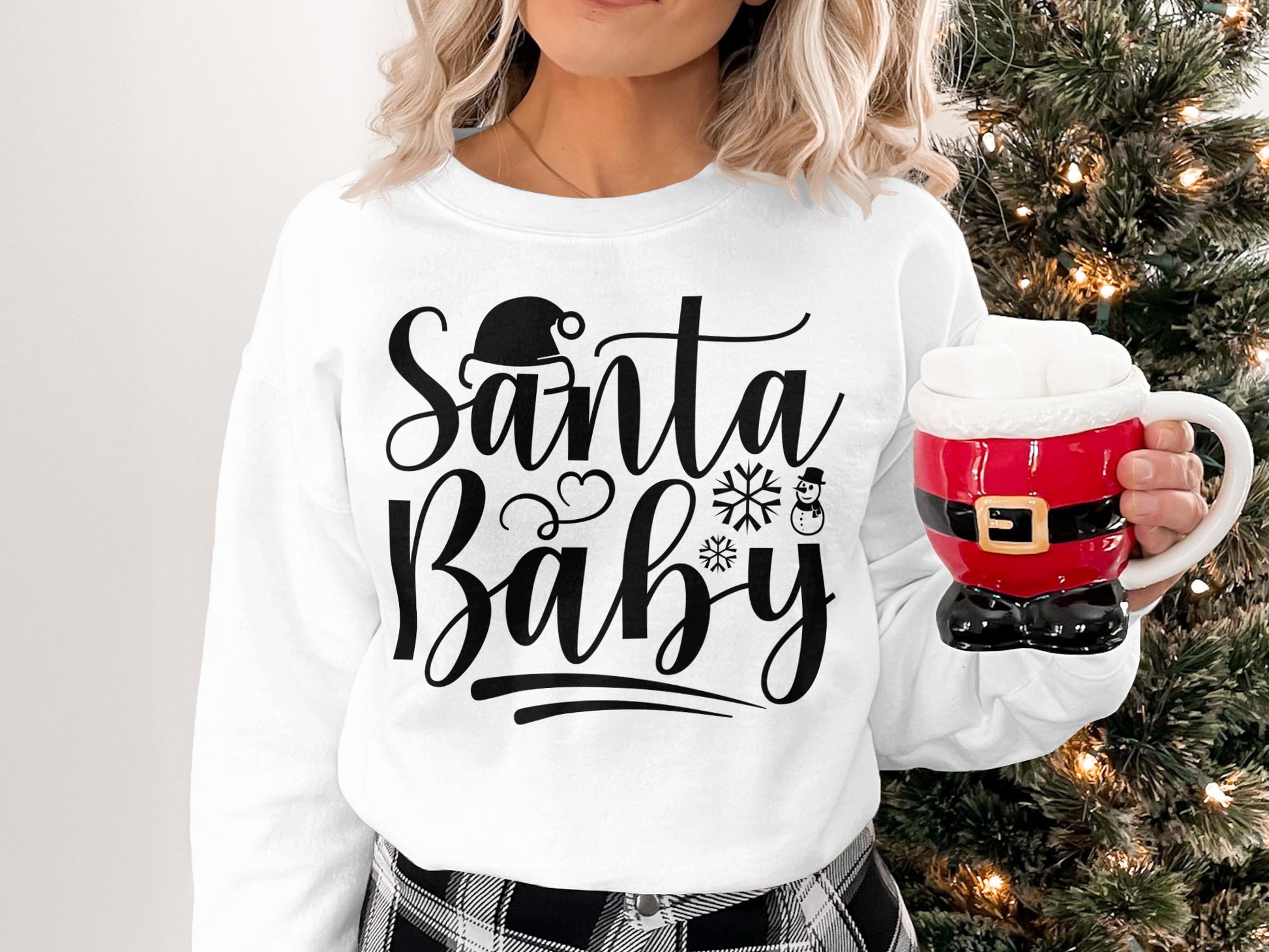 Santa Baby holiday graphic sweatshirt
