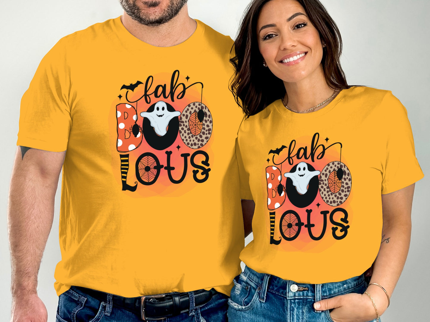 Fabulous Boo Ghost Halloween Matching T-Shirt product type