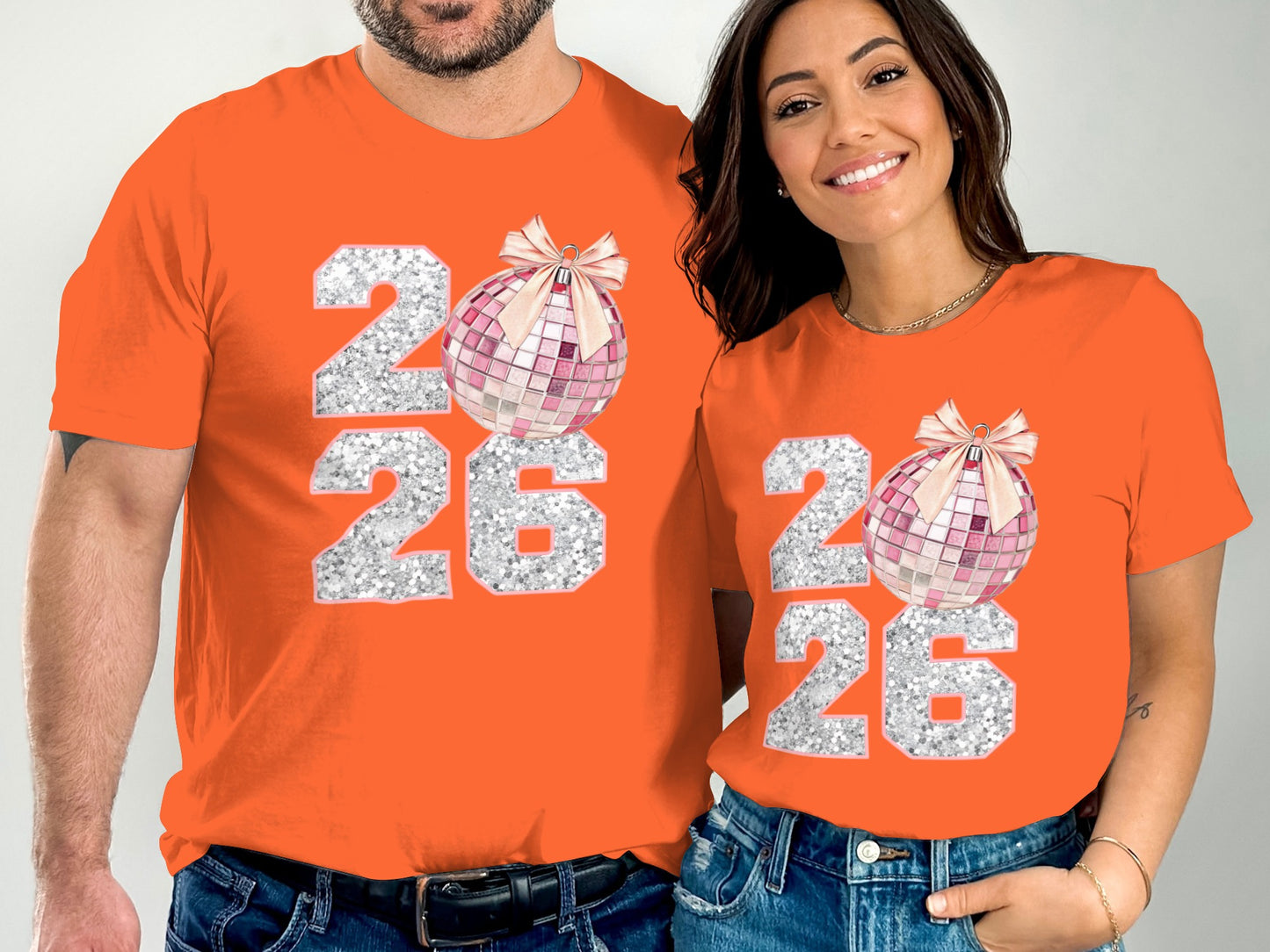 Festive 2026 Glitter Disco Ball Graphic Tee product
