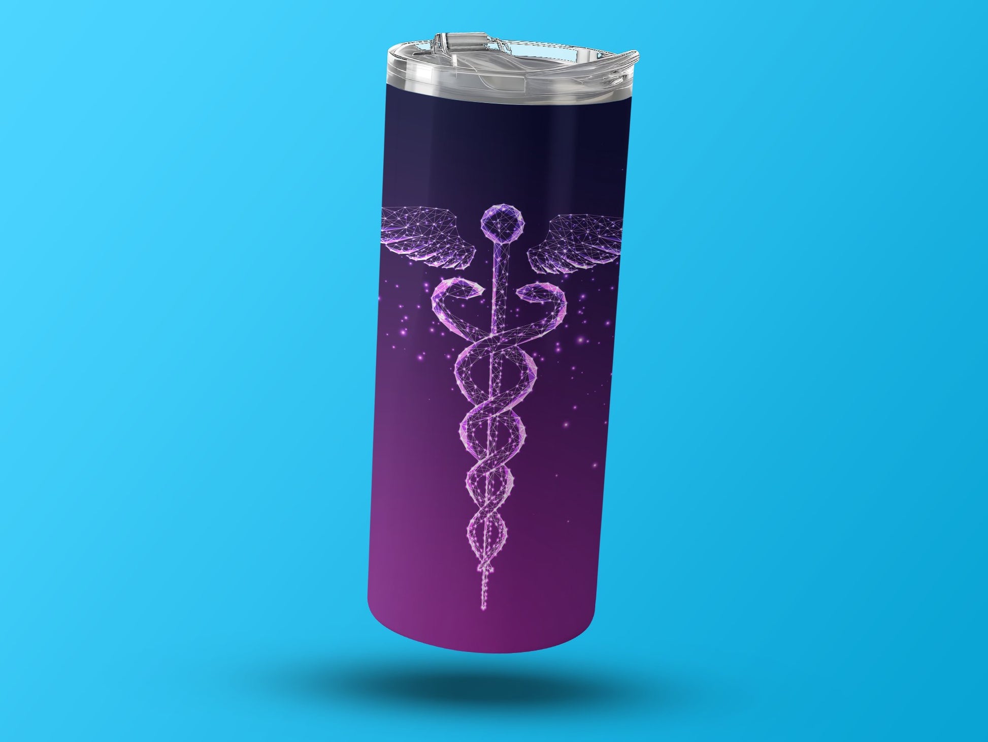 Glowing Caduceus Design Thermal Insulated Tumbler product