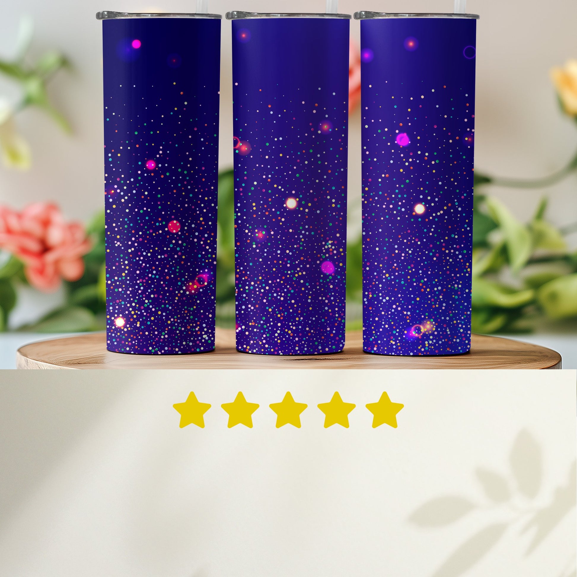 Stunning Starry Night Design Insulated Tumbler product