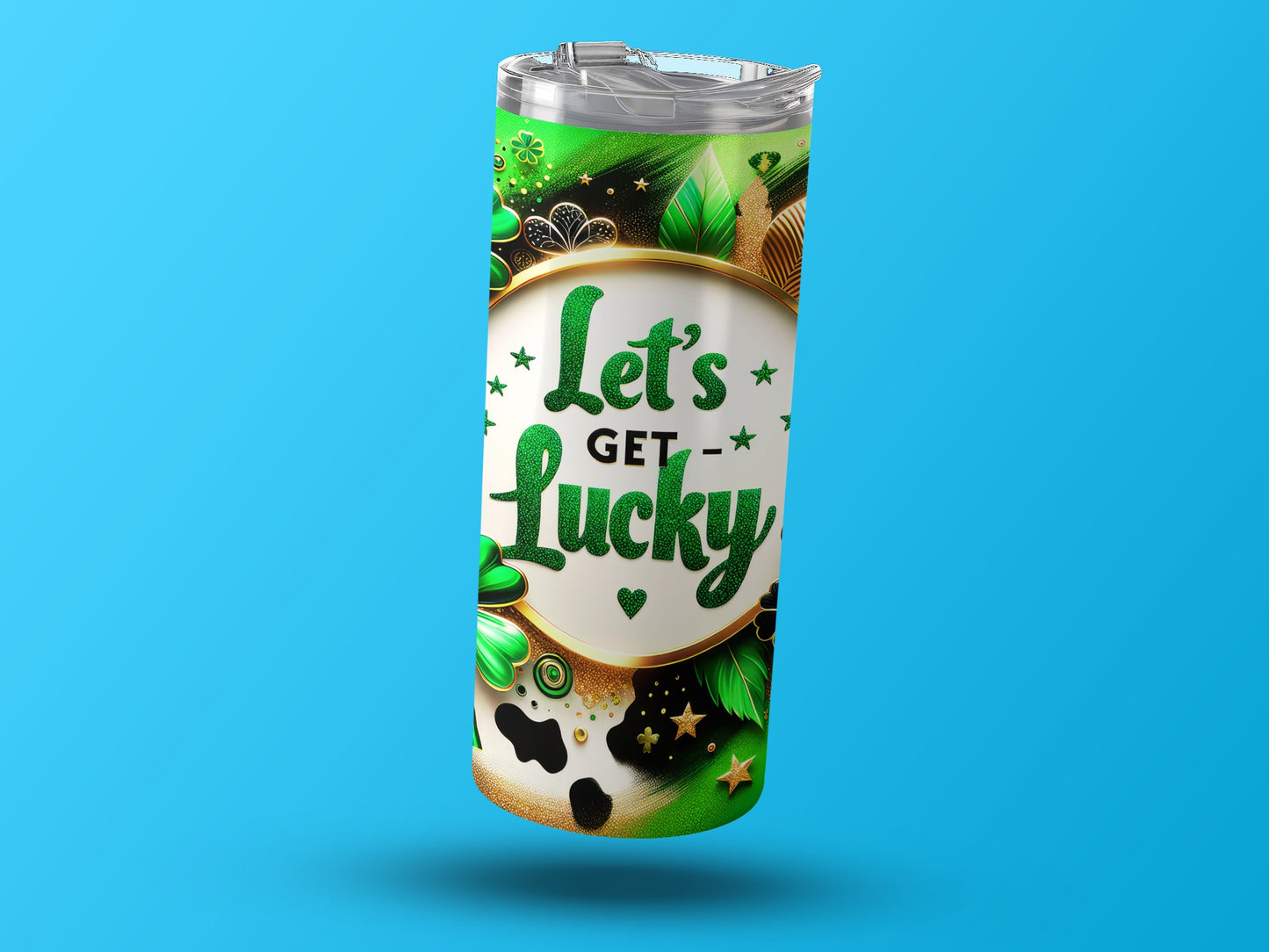 Let's Get Lucky Graphic Travel Tumbler
