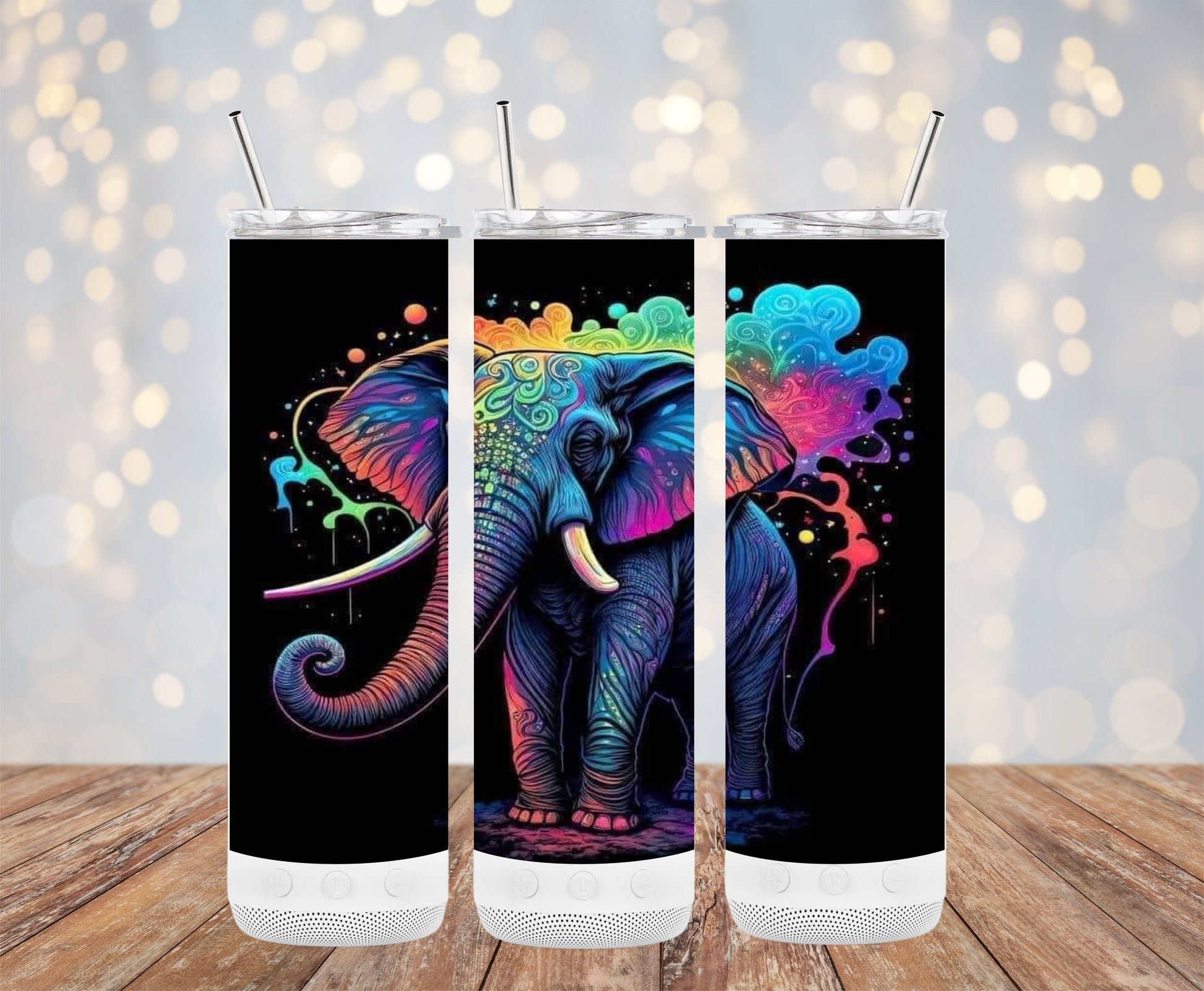 Vibrant Elephant Design Stainless Steel Drinkware product