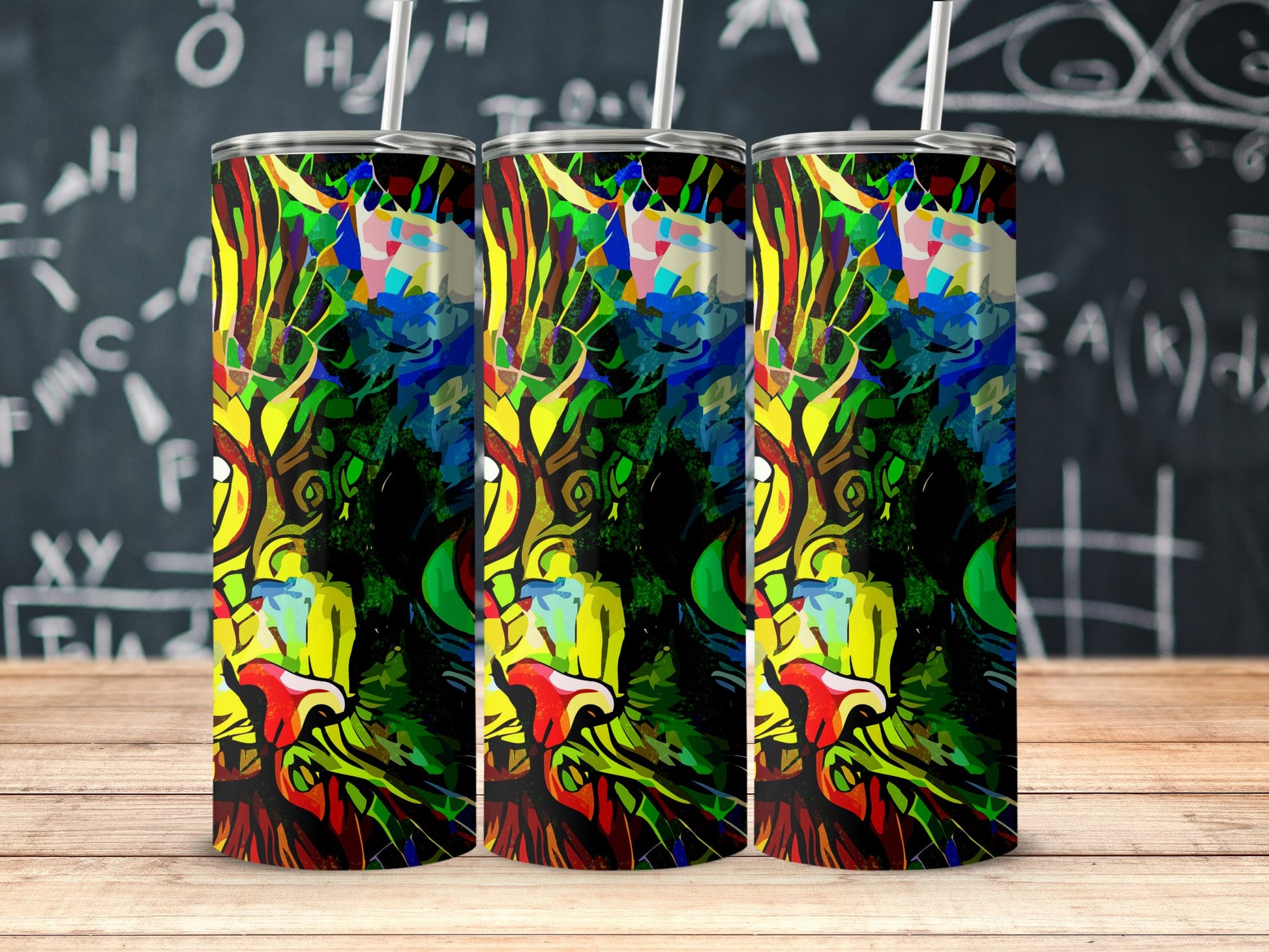Vibrantly Colored Artistic Design Insulated Tumbler product type