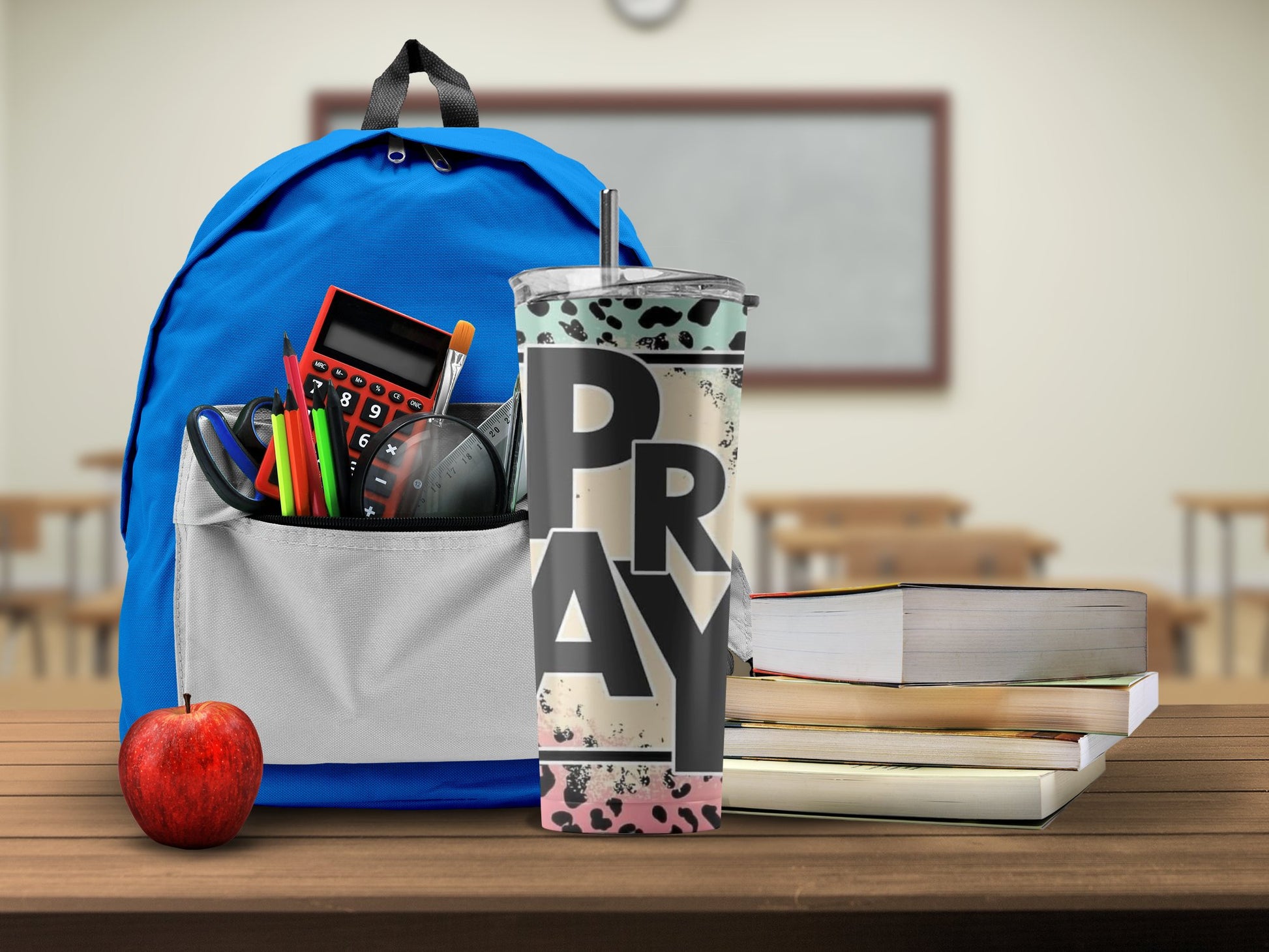 Pray School Supplies with Backpack and Tumbler product