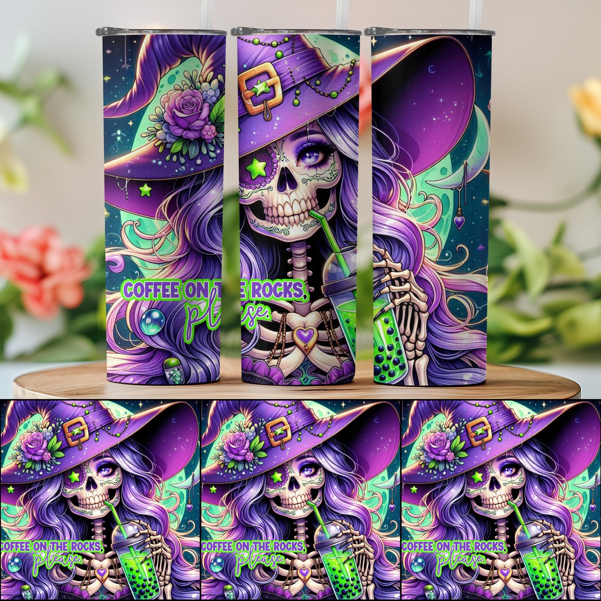Coffee on the Rocks Please Halloween Skeleton product