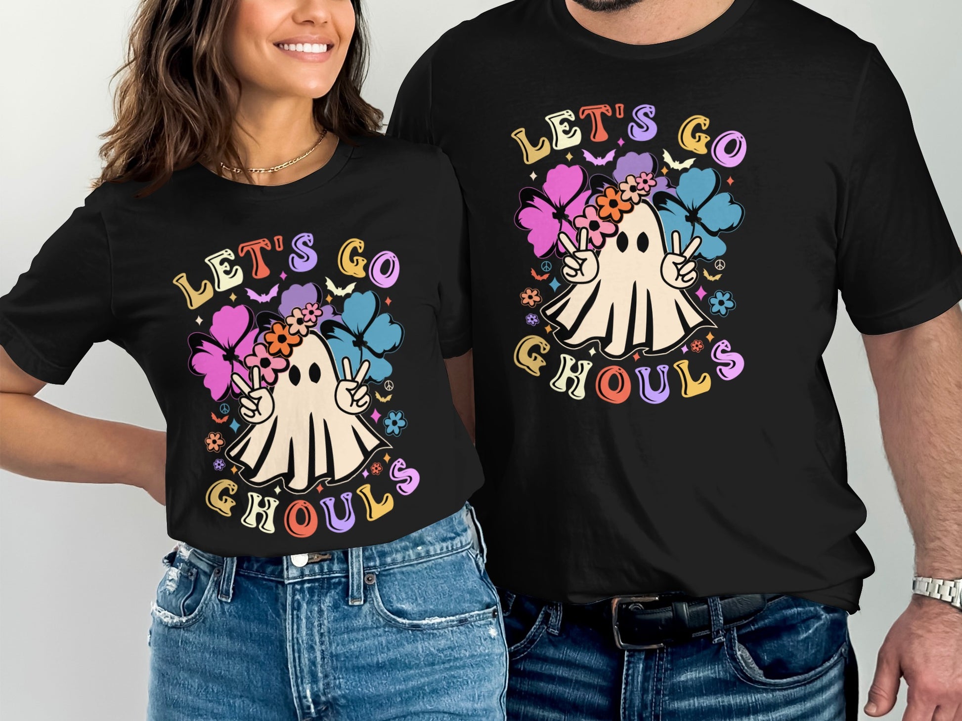 Let's Go Ghouls Halloween Graphic Tee product