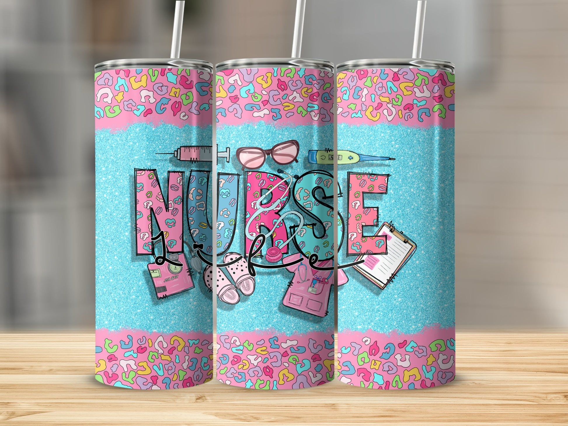 Nurse Design Tumbler with Colorful Accents Product
