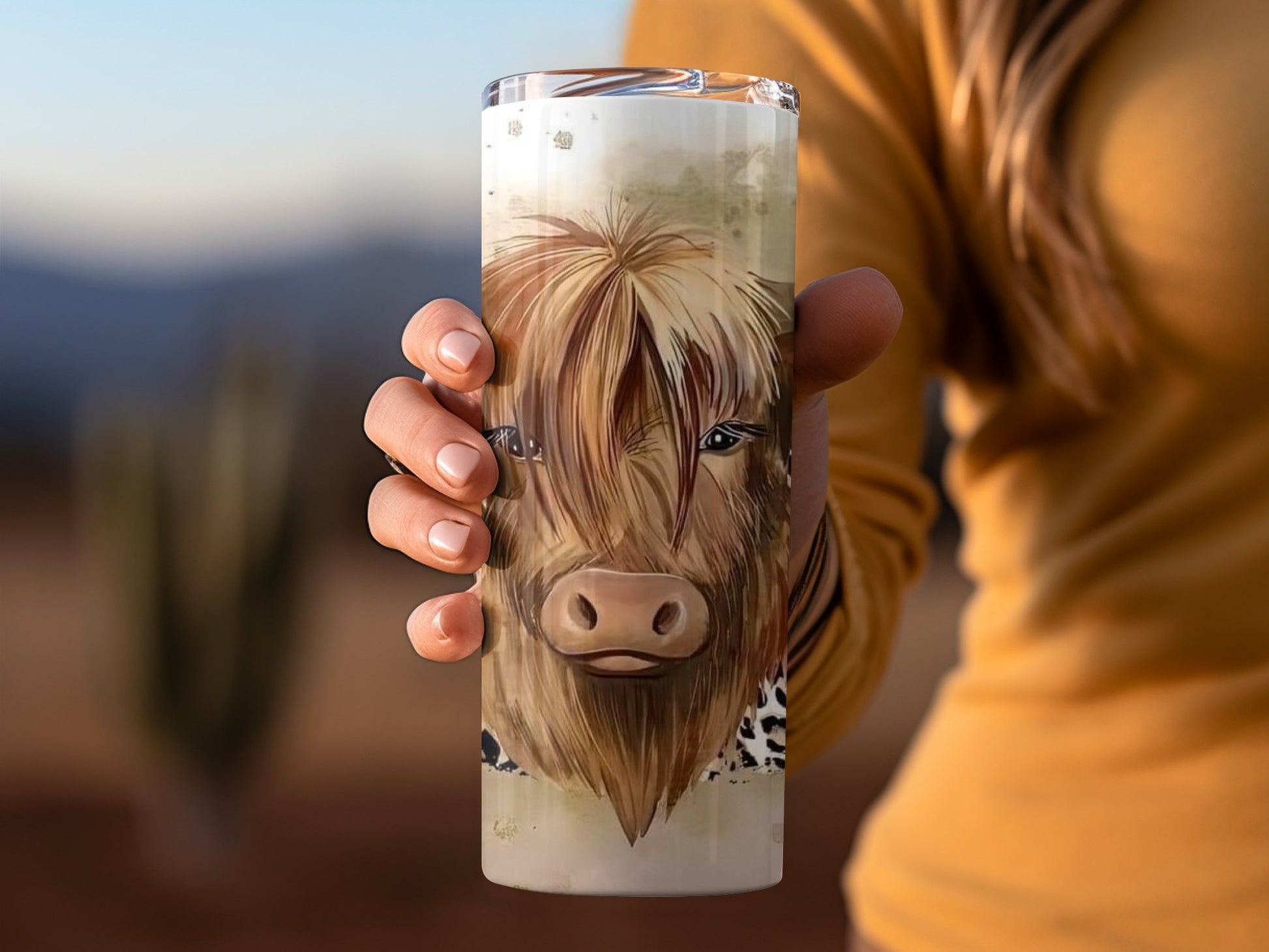 Highland Cow Design Insulated Tumbler Drinkware Product