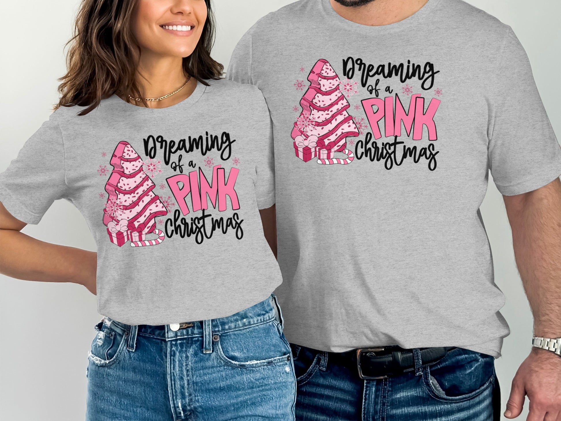 Dreaming of a Pink Christmas Graphic Tee