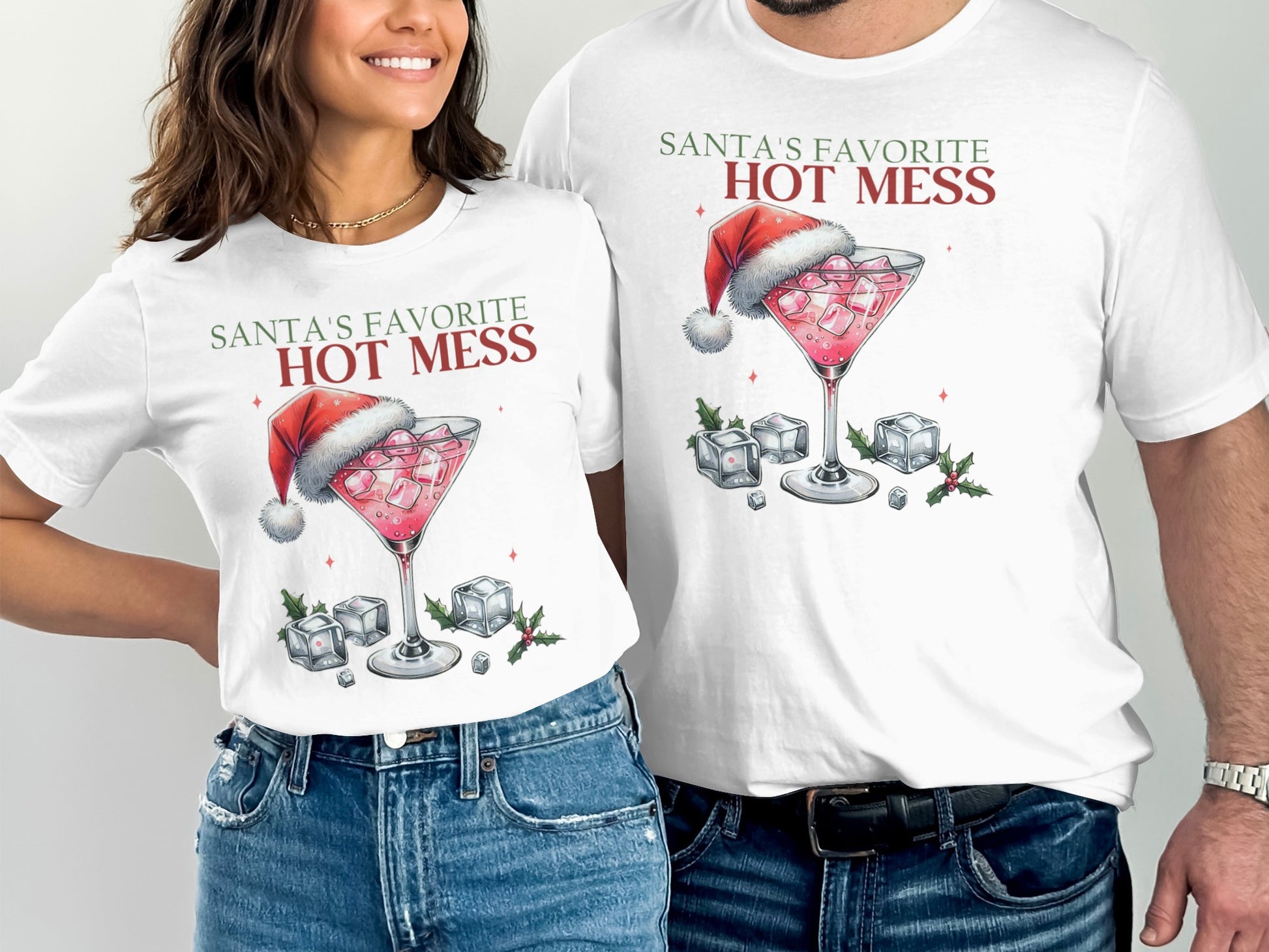Santa's Favorite Hot Mess Funny Novelty T-shirt