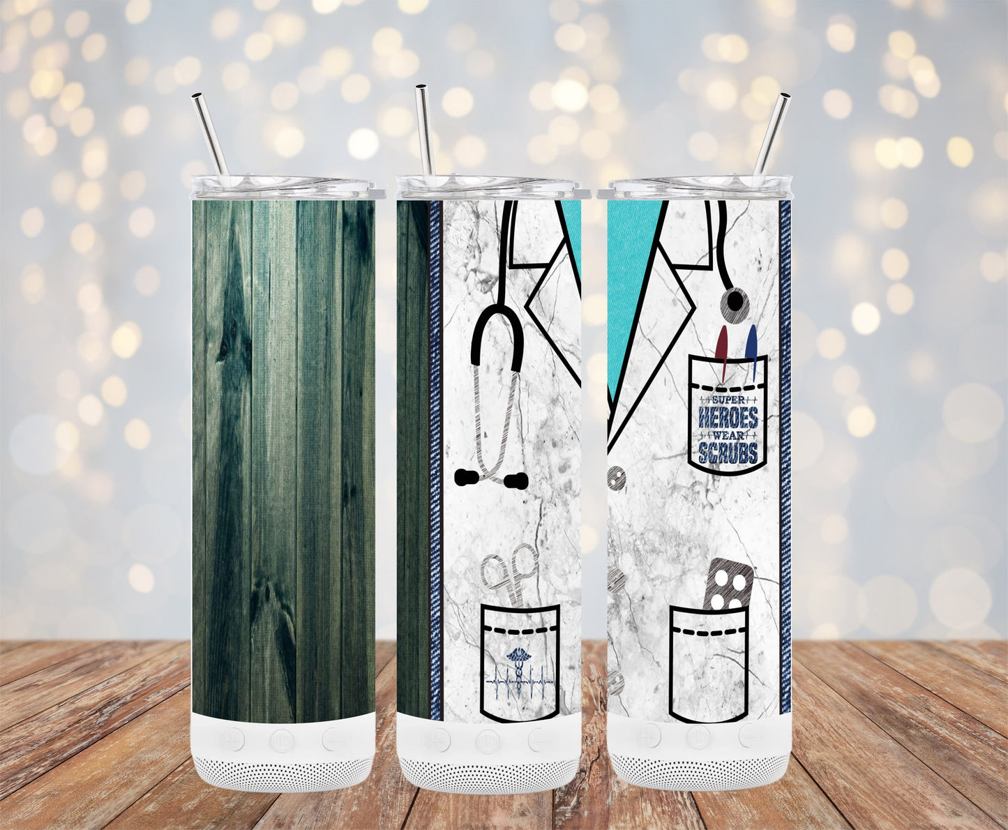 Medical Themed Tumbler Doctor Stethoscope Design product