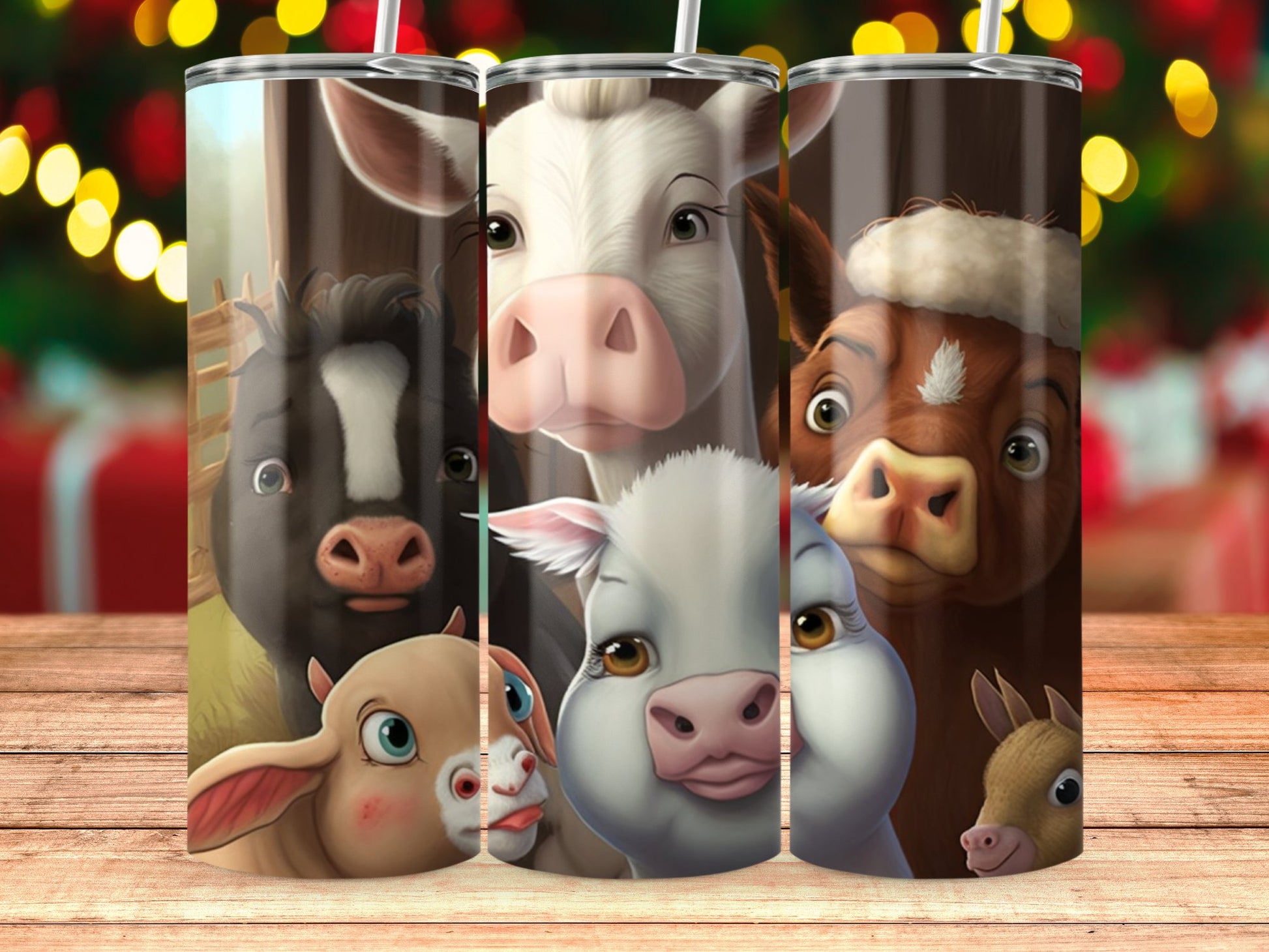 Cute Farm Animals Graphic Tumbler for Kids product