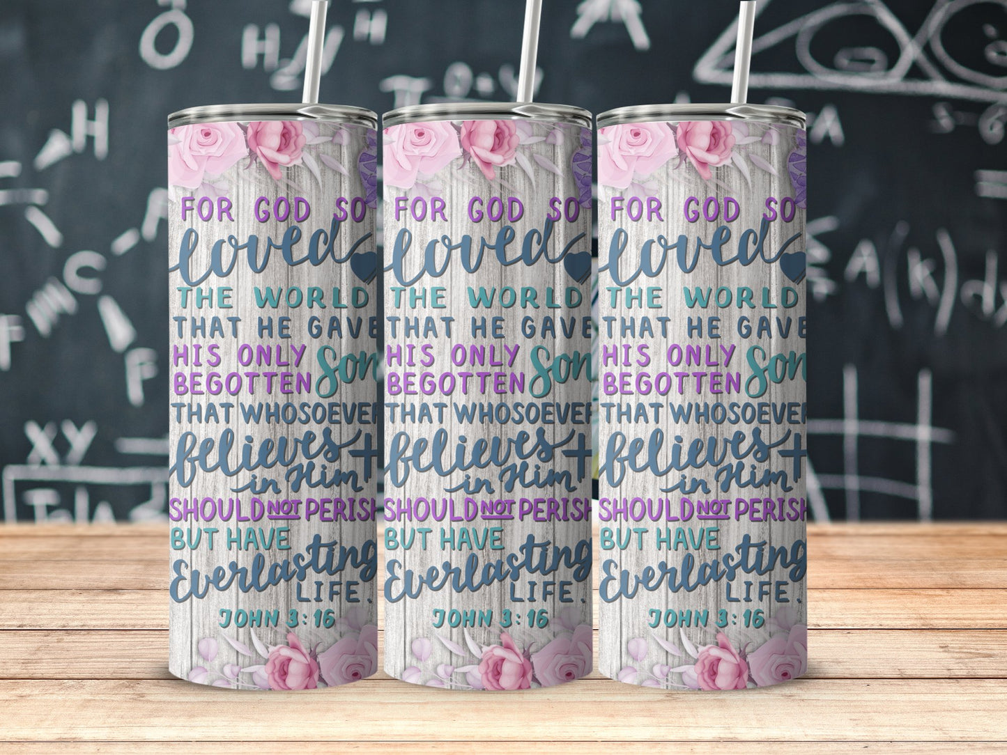 Christian Motivational John 3:16 Quote Tumbler product