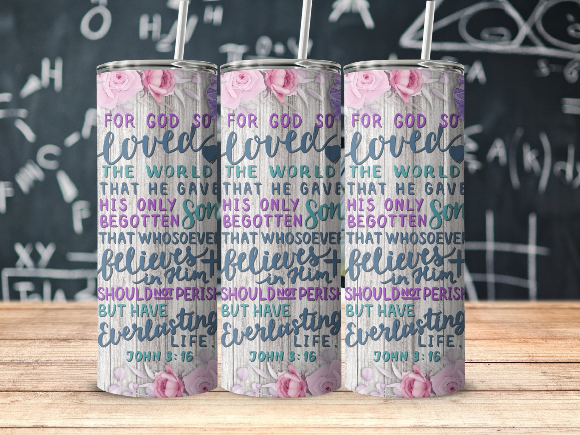 Christian Motivational John 3:16 Quote Tumbler product