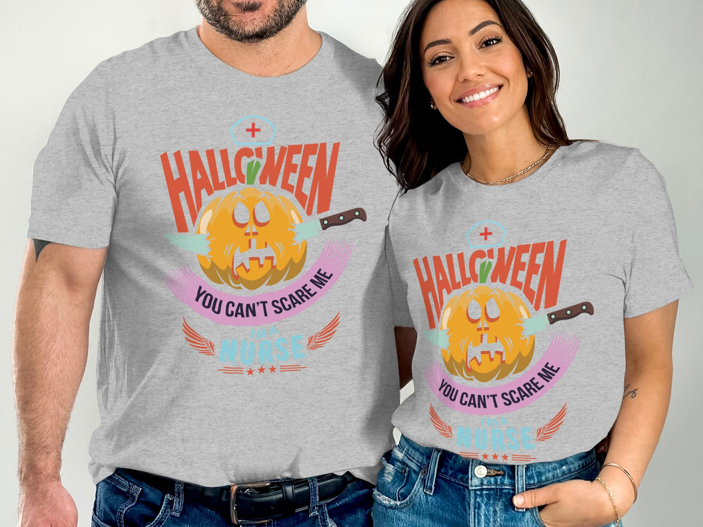 Halloween You Can't Scare Me Nurse T-Shirt product