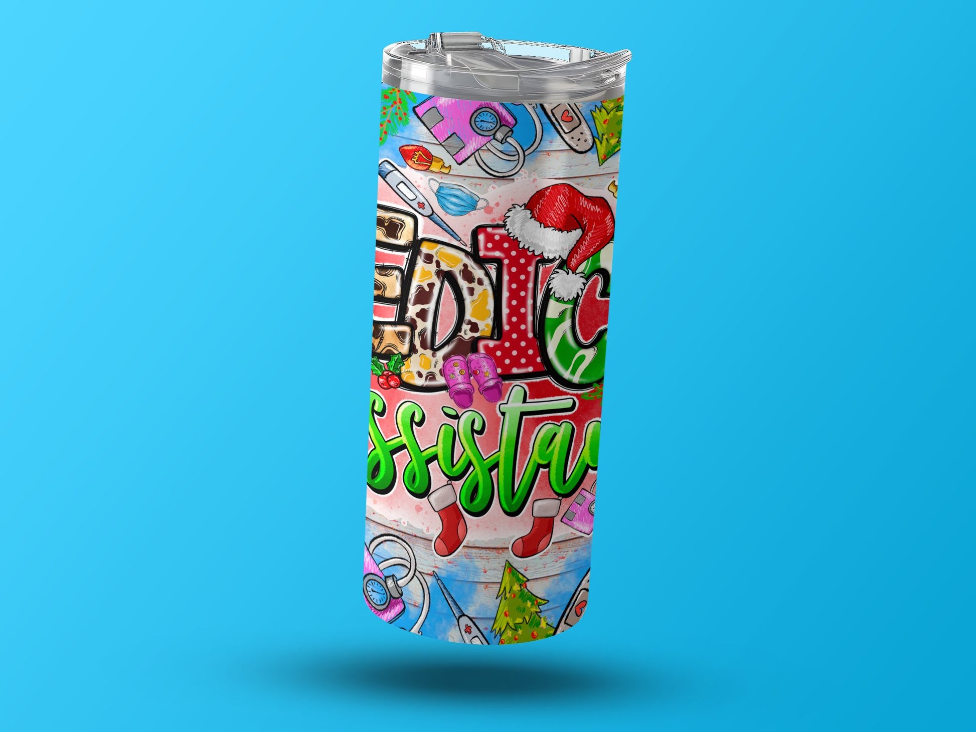 Festive Medical Assistant Christmas Tumbler product type