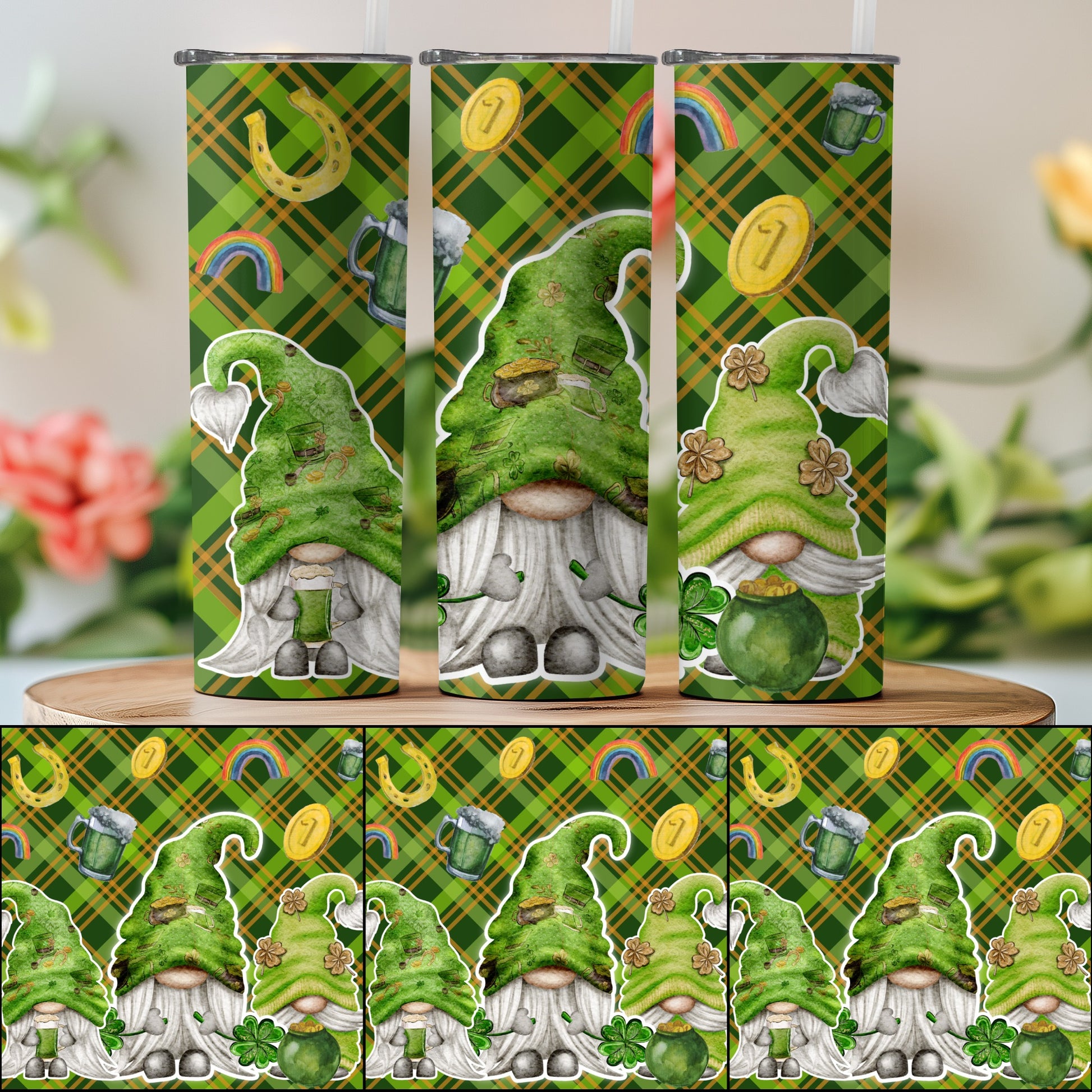 St. Patrick's Day Leprechaun Themed Tumbler