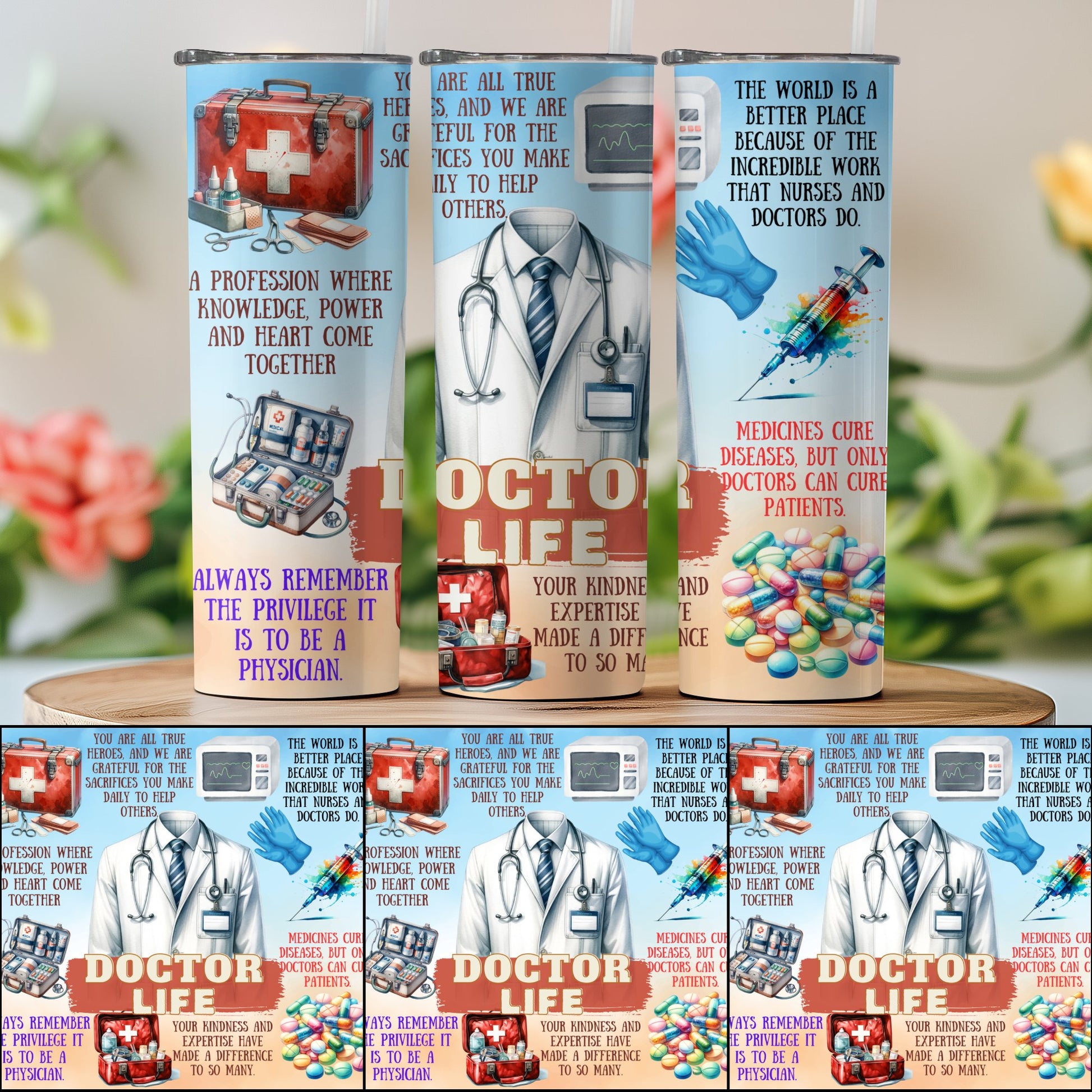 Inspirational Doctor Life Tumbler for Medical Professionals product