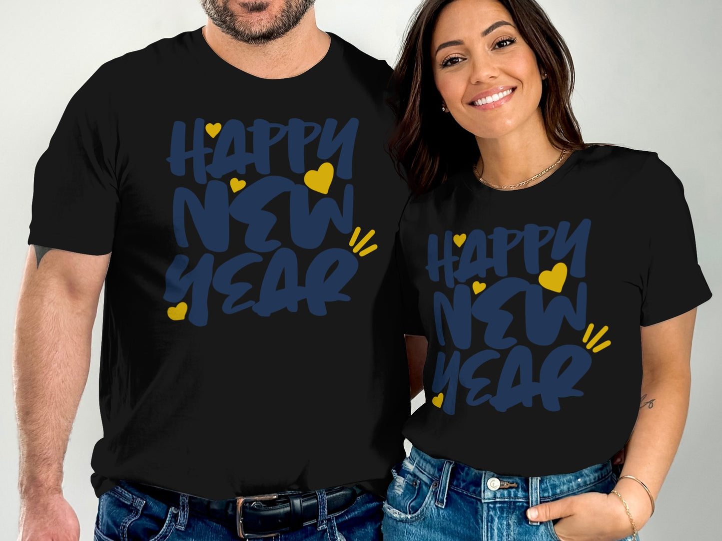 Happy New Year Graphic Tees for Celebratory Wear