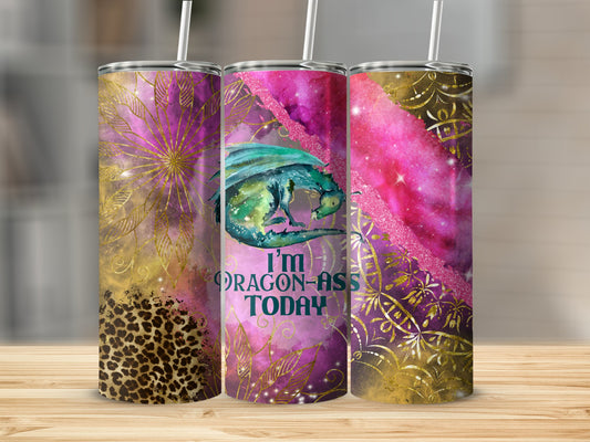 I'm Dragon Ass Today Colorful Tumbler product type