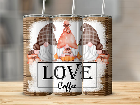 Love Gnomes Pattern Coffee Tumbler product type