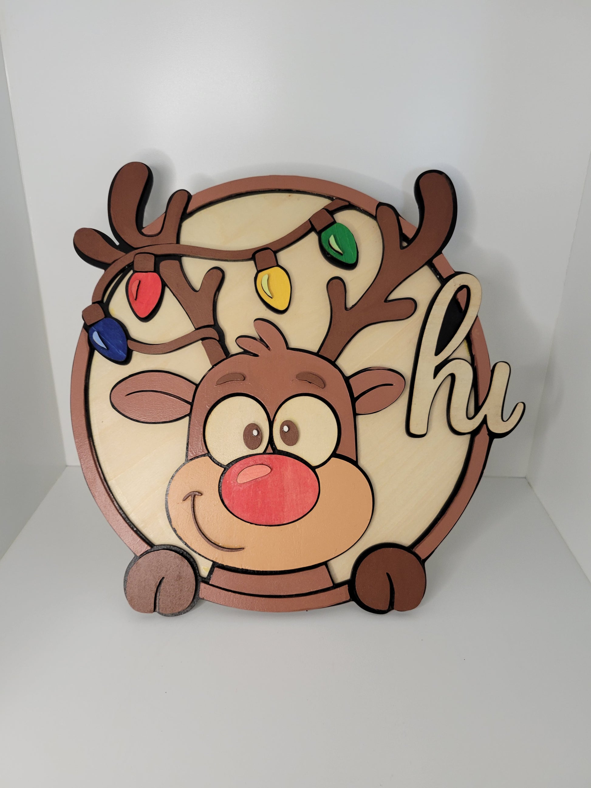 Cute Reindeer Christmas Decoration with Lights