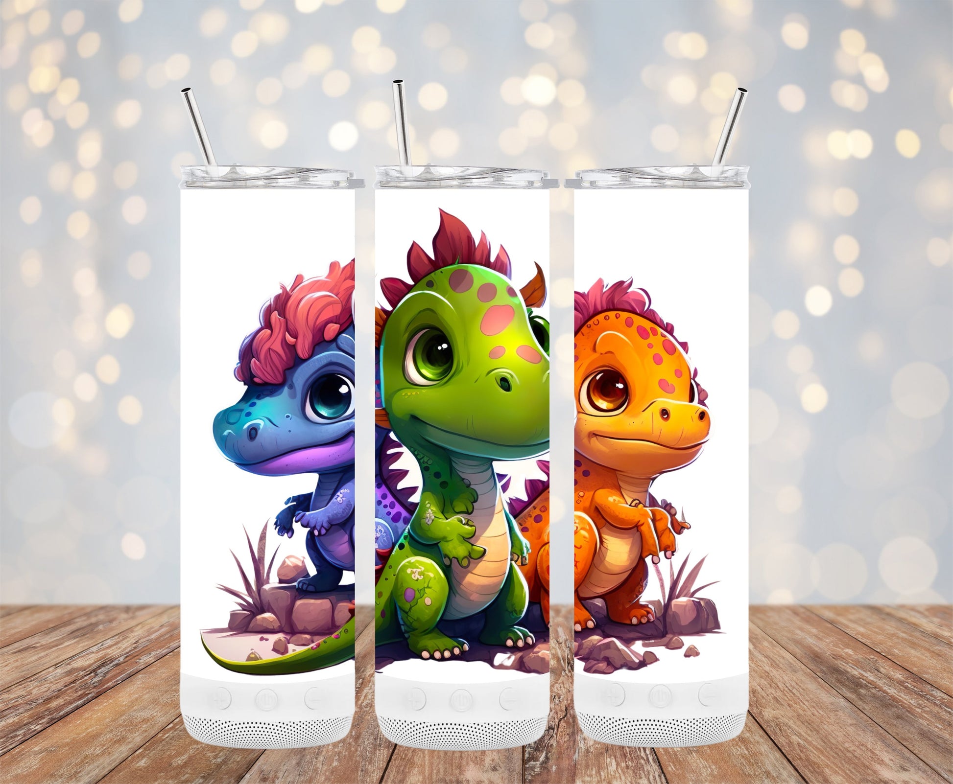Adorable Cartoon Dinosaur Design Drinkware product
