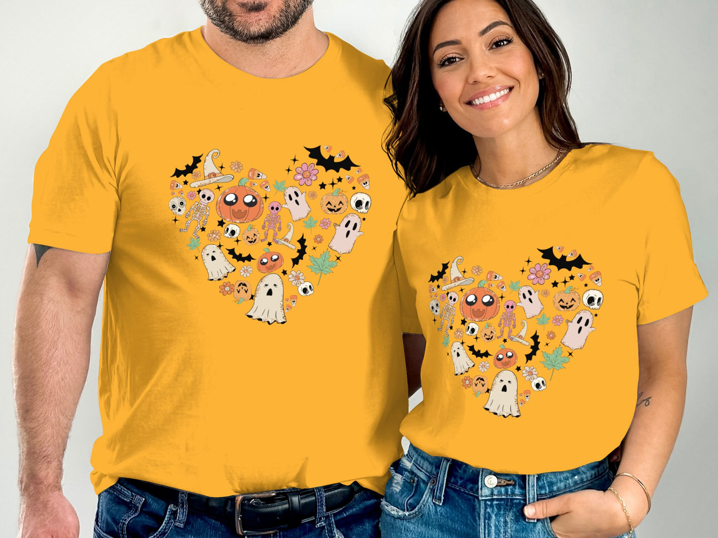 Cute Halloween Heart Design Matching T-shirt product