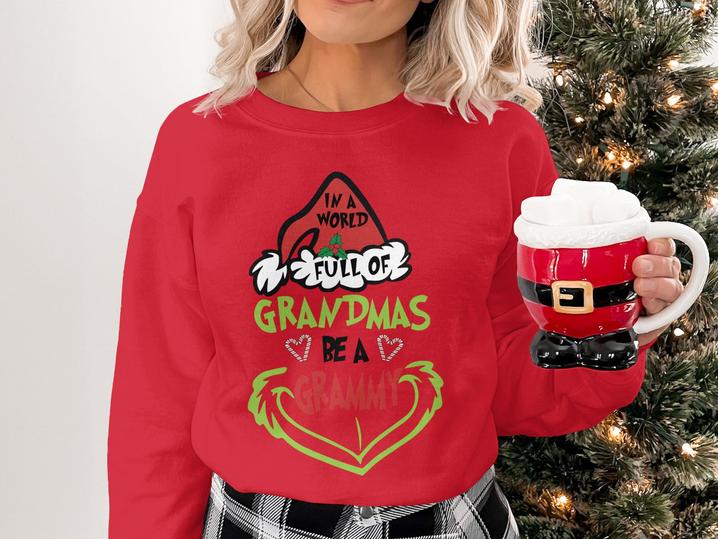 Christmas Grandma Sweater Funny Holiday Hoodie