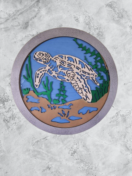Sea Turtle 3D Wooden Wall hanger