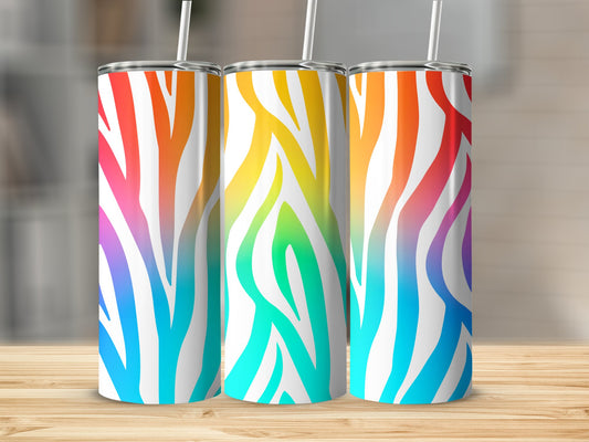 Colorful Gradient Zebra Pattern Drinkware product type